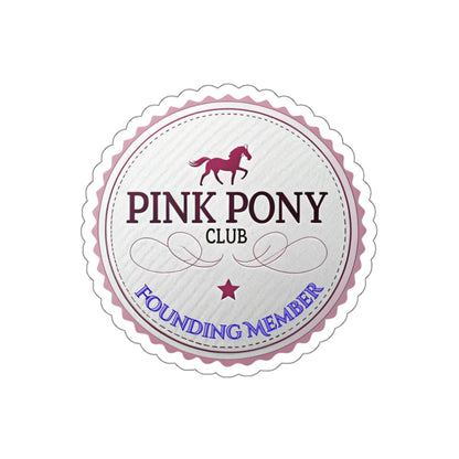Pink Pony Club Die-Cut Stickers - Perfect for Horse Lovers, Laptop Decor, Party Favors, Scrapbooking, Gift Accessories