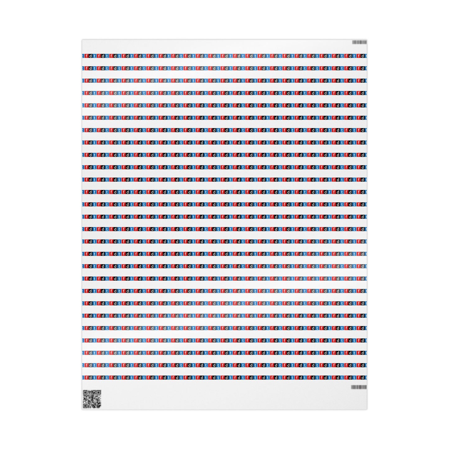 FDT Design Wrapping Paper | Foxtrot Delta Tango | Anti Trump Design | Alternative Gift Wrap