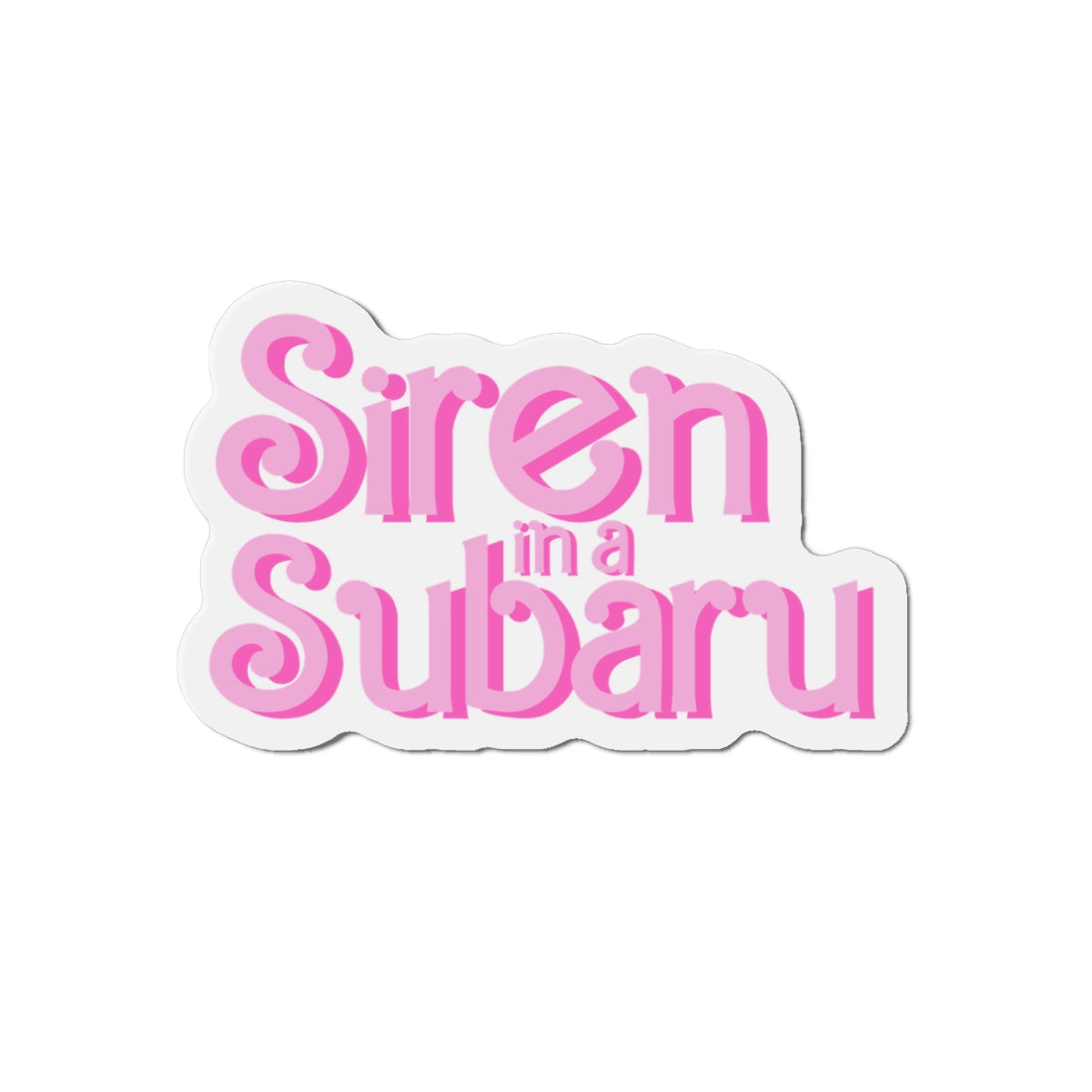 Siren in a Subaru Die-Cut Magnet - Fun Car Enthusiast Décor, Unique Gift for Subaru Lovers, Quirky Refrigerator Magnet, Auto [...]