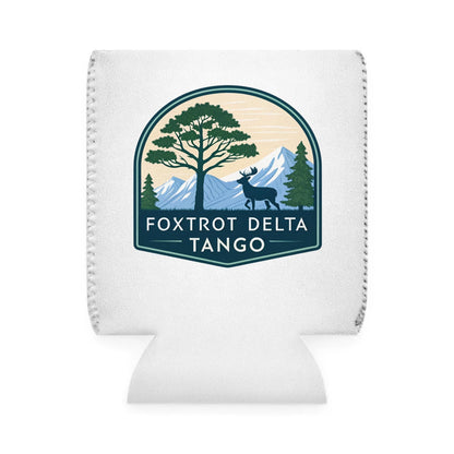 Foxtrot Delta Tango Can Cooler Sleeve - Nature-Inspired - Outdoor Party Cooler - Camping Drink Sleeve