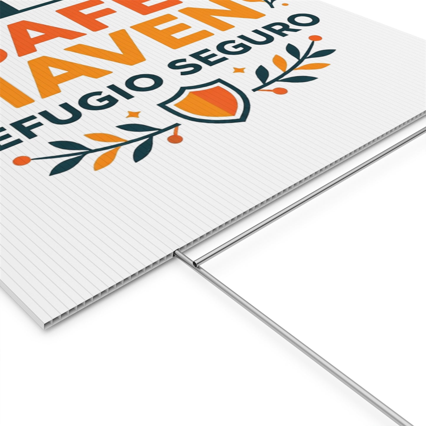 Safe Haven Yard Sign | Anti I.C.E | Refugio Seguro | Chinga La Migra | Decorative Lawn Sign, Home Safety Sign