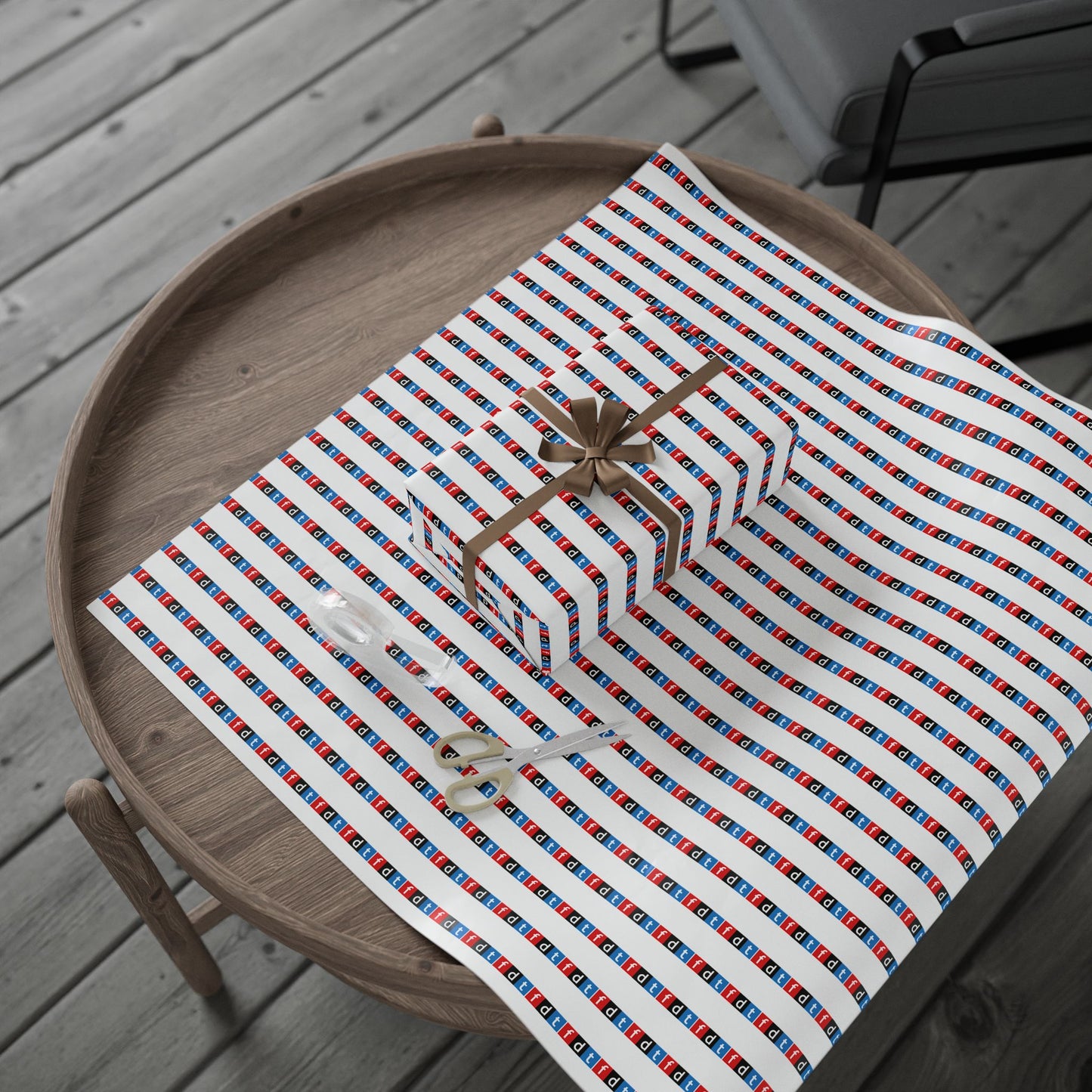 FDT Design Wrapping Paper | Foxtrot Delta Tango | Anti Trump Design | Alternative Gift Wrap