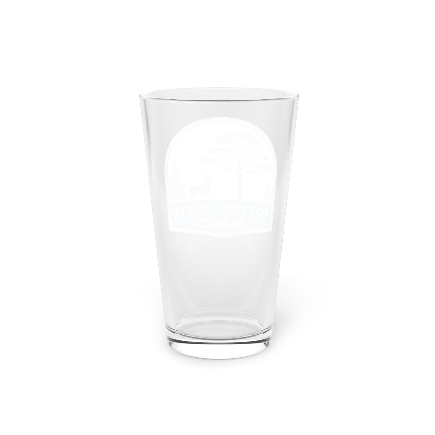 Foxtrot Delta Tango Pint Glass | 16oz | FDT | Anti Trump | Resist | FDT Logo
