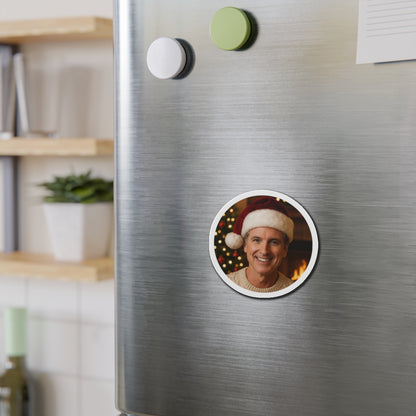 Gavin Newsom Christmas Magnetic Decoration | Die-Cut Magnet | Christmas Holiday Refrigerator Magnet | California Governor Decor