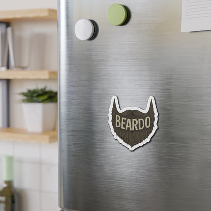 Beardo Beard-Shaped Die-Cut Magnet, Funny Gift for Bearded Men, Home Decor, Refrigerator Magnet, Beardo Magnet