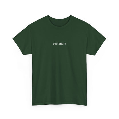 Cool Mom Unisex Heavy Cotton Tee, Casual Tee, Gift for Moms, Everyday Wear, Graphic Shirt, Fun Apparel