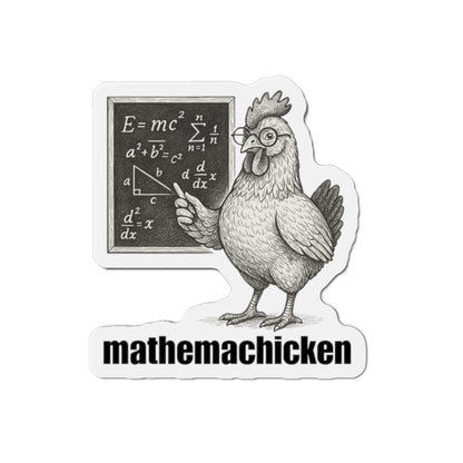 Mathemachicken | Math-Themed Die-Cut Magnets, Fun Kitchen Decor, Math Lover Gifts, Unique Fridge Decor, Educational Magnets