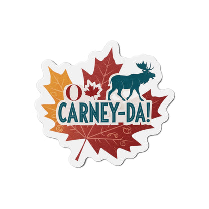 O Carney-da! Mark Carney Die-Cut Magnets | Perfect for Fans of Canada, Fun Home Decor, Gift for Friends, Celebratory Keepsake