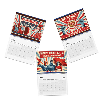 2026 Protest Calendar | Anti-Fascism | Anti-Capitalism | Resist | Wall Planner | Wall Calendar