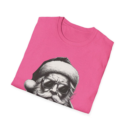 Cool Santa Graphic Unisex T-Shirt, Funny Holiday Tee, Christmas Gift, Retro Santa Shirt, Festive Apparel, Men and Women Holiday Wear