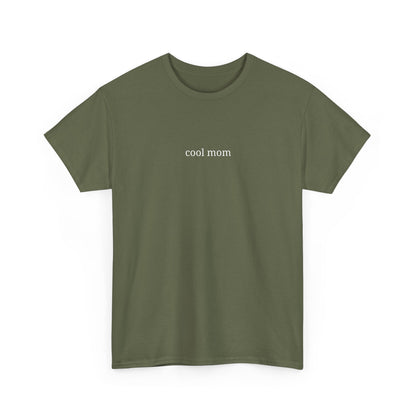 Cool Mom Unisex Heavy Cotton Tee, Casual Tee, Gift for Moms, Everyday Wear, Graphic Shirt, Fun Apparel