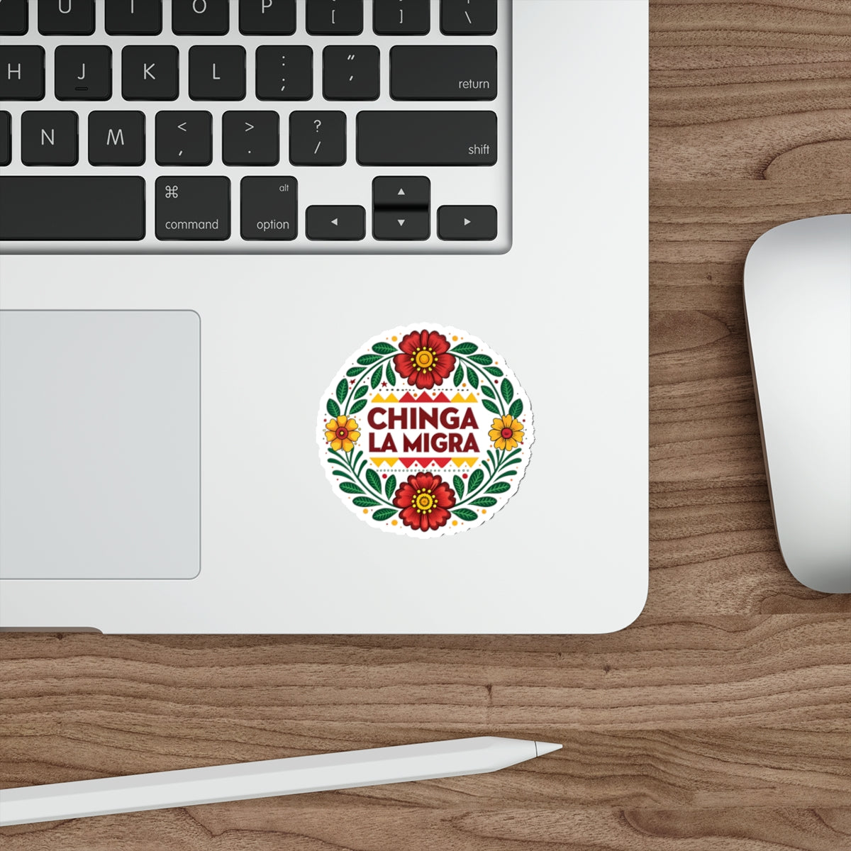 Chinga La Migra Anti I.C.E Vibrant Die-Cut Stickers for Empowerment and Expression, Laptop Decor, Party Favors, Artistic Gifts