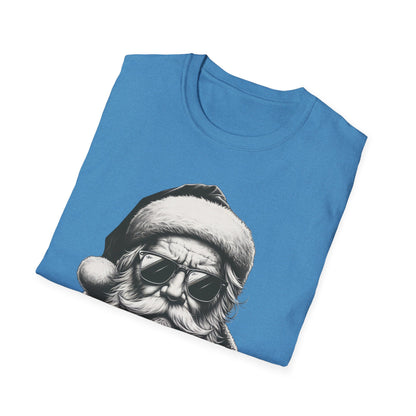 Cool Santa Graphic Unisex T-Shirt, Funny Holiday Tee, Christmas Gift, Retro Santa Shirt, Festive Apparel, Men and Women Holiday Wear