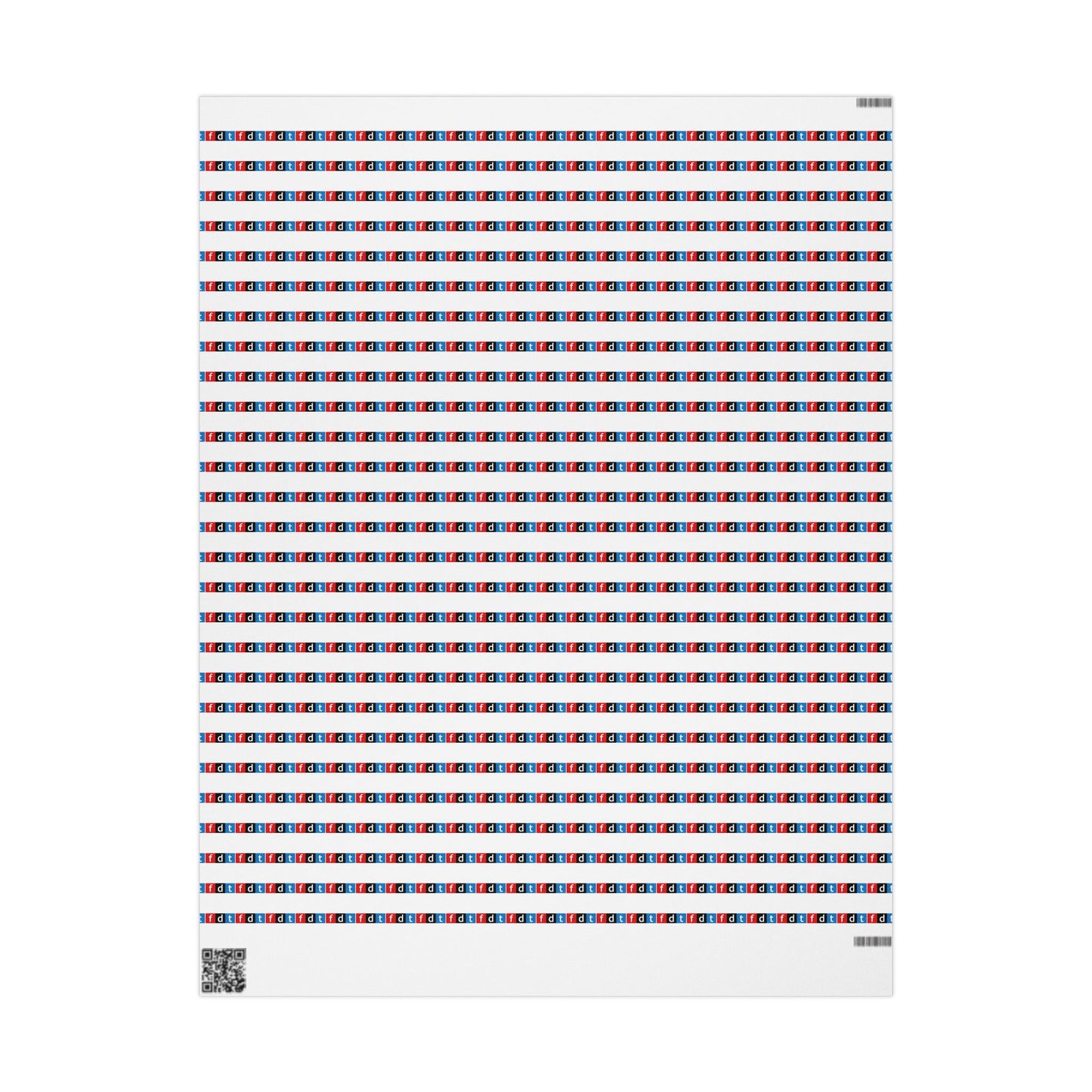 FDT Design Wrapping Paper | Foxtrot Delta Tango | Anti Trump Design | Alternative Gift Wrap