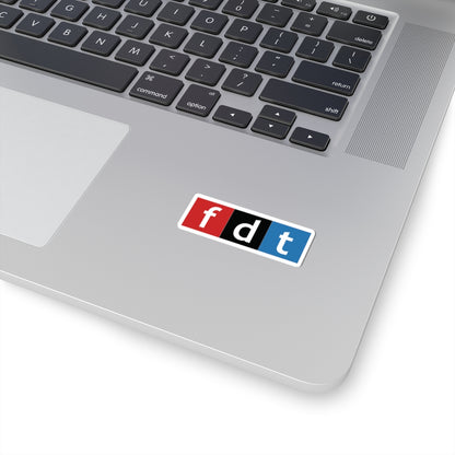 NPR Parody Logo Sticker - FDT - Stylish Kiss-Cut Stickers for Personalization, Laptop Decor, Scrapbooking, Gift Ideas, Home Office