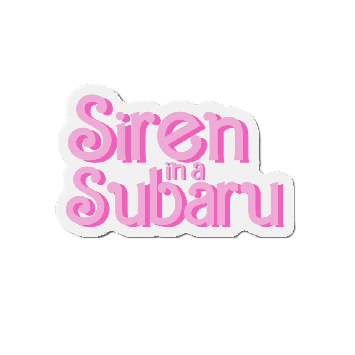 Siren in a Subaru Die-Cut Magnet - Fun Car Enthusiast Décor, Unique Gift for Subaru Lovers, Quirky Refrigerator Magnet, Auto [...]