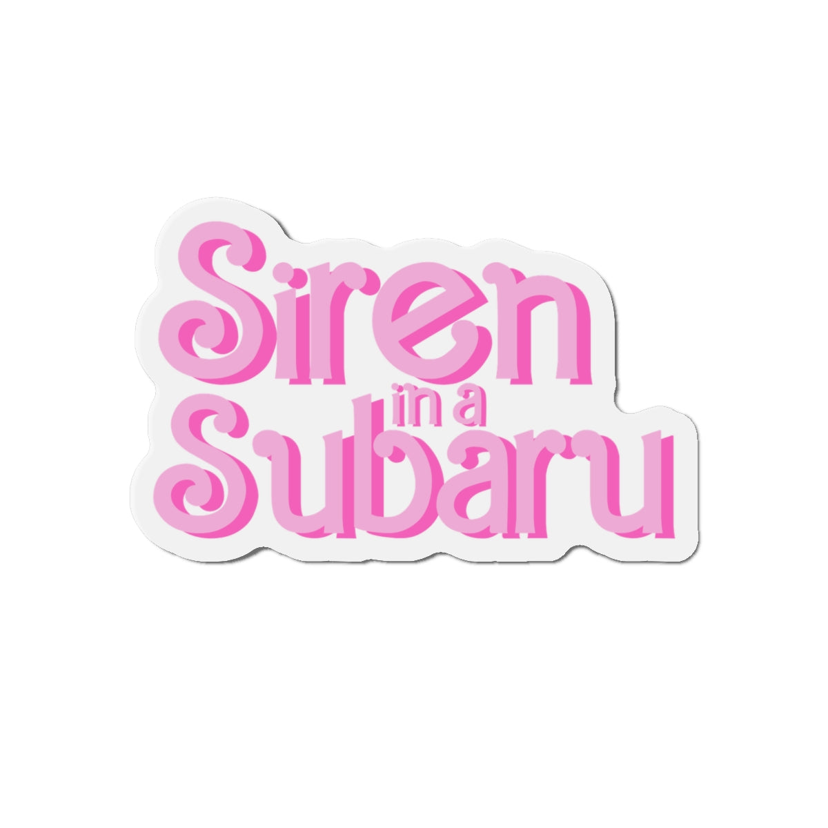 Siren in a Subaru Die-Cut Magnet - Fun Car Enthusiast Décor, Unique Gift for Subaru Lovers, Quirky Refrigerator Magnet, Auto [...]