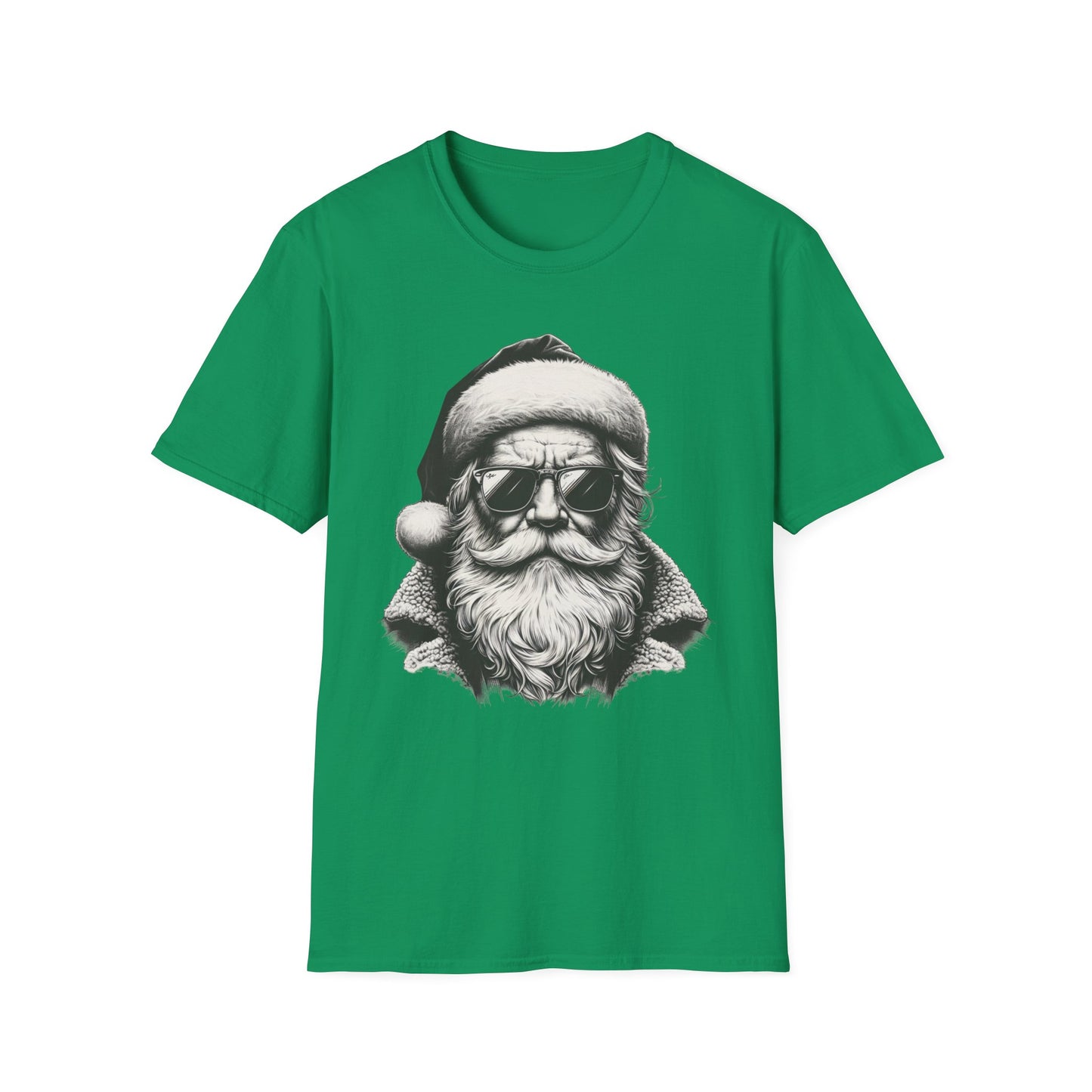 Cool Santa Graphic Unisex T-Shirt, Funny Holiday Tee, Christmas Gift, Retro Santa Shirt, Festive Apparel, Men and Women Holiday Wear