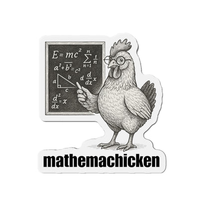Mathemachicken | Math-Themed Die-Cut Magnets, Fun Kitchen Decor, Math Lover Gifts, Unique Fridge Decor, Educational Magnets