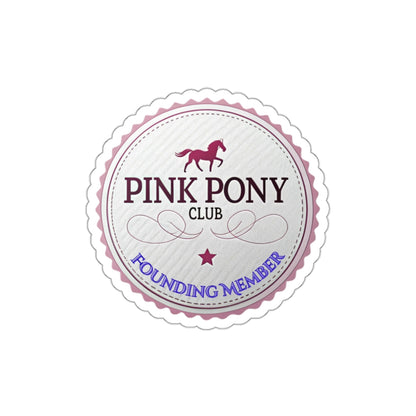 Pink Pony Club Die-Cut Stickers - Perfect for Horse Lovers, Laptop Decor, Party Favors, Scrapbooking, Gift Accessories