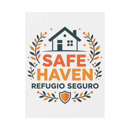 Safe Haven Yard Sign | Anti I.C.E | Refugio Seguro | Chinga La Migra | Decorative Lawn Sign, Home Safety Sign