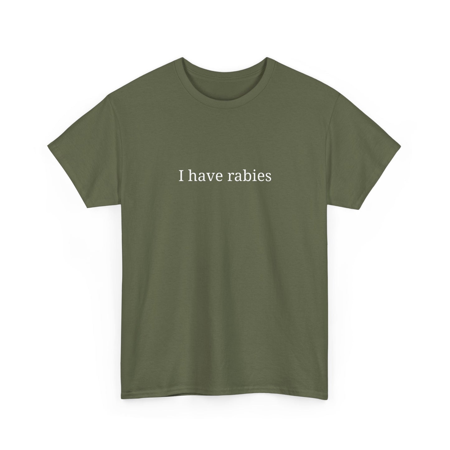 Funny Graphic Tee - "I Have Rabies", Unisex Cotton T-Shirt, Casual Wear, Gift for Pet Lovers, Quirky Humor Top