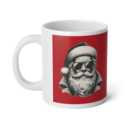 Large Santa Mug! Fun Holiday Gift, Christmas Coffee Cup, Unique Mug for Parties, Kitchen Decor, Animal Lover's Mug