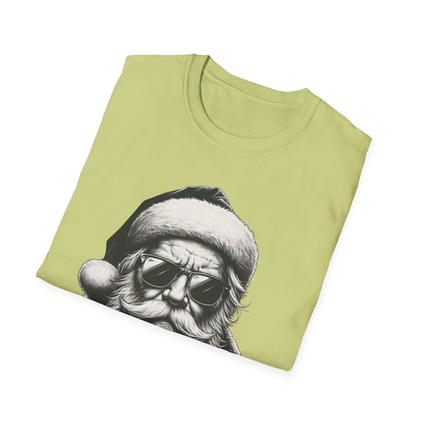 Cool Santa Graphic Unisex T-Shirt, Funny Holiday Tee, Christmas Gift, Retro Santa Shirt, Festive Apparel, Men and Women Holiday Wear