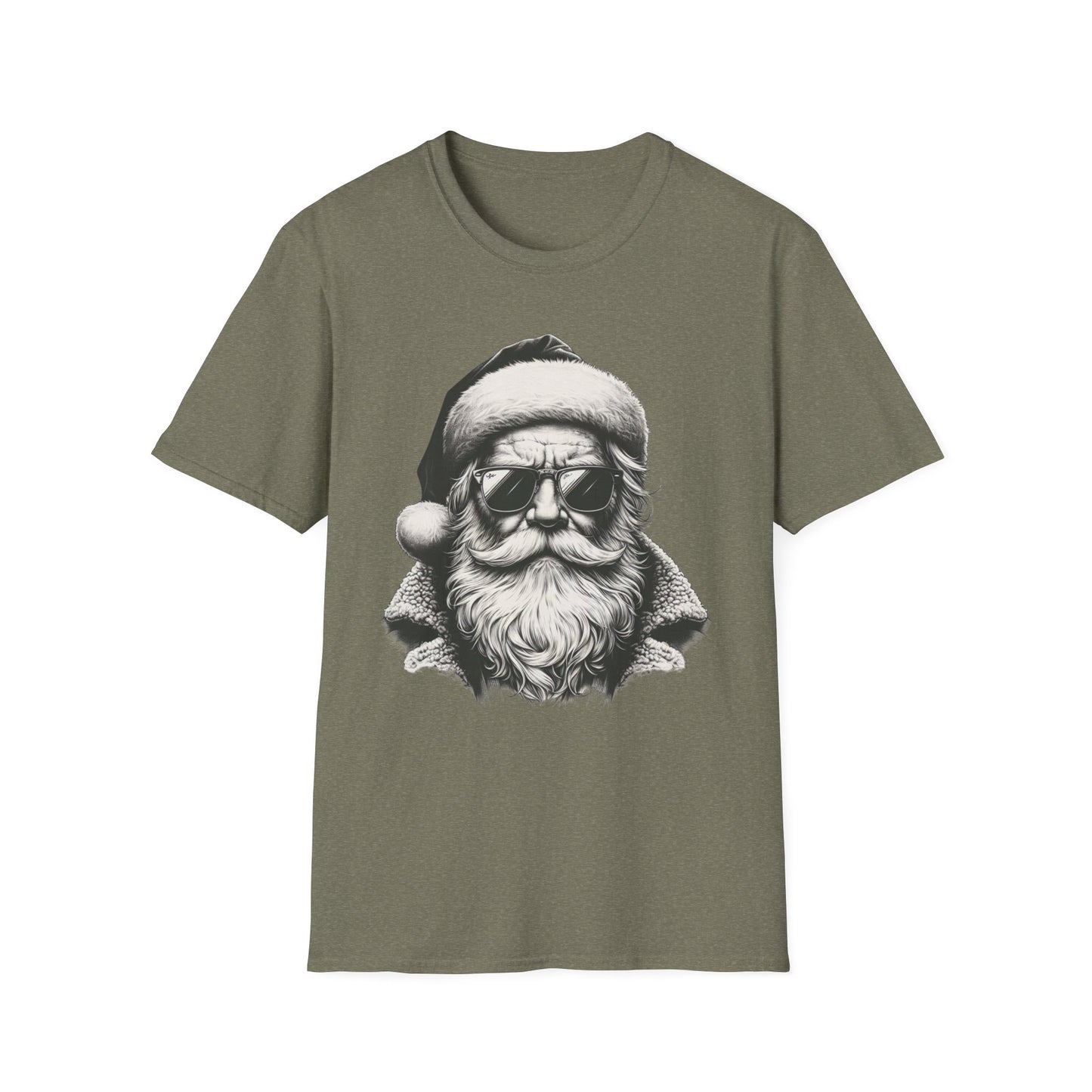 Cool Santa Graphic Unisex T-Shirt, Funny Holiday Tee, Christmas Gift, Retro Santa Shirt, Festive Apparel, Men and Women Holiday Wear