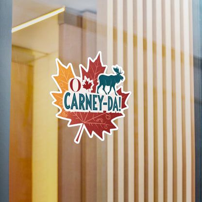 O Carney-da! Fun Canadian Kiss-Cut Vinyl Decals, Moose Designs for Car Stickers, Scrapbooking, Gifts, Canada Day Decor, Unique Vinyl Art