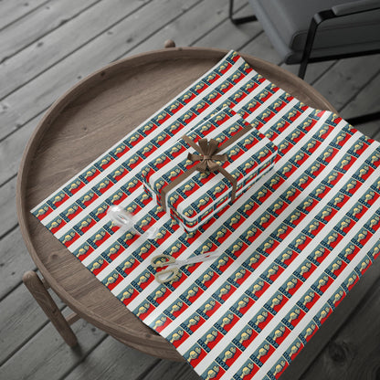 Portland Frog 'Hop' Pattern Wrapping Paper | Anti Trump Christmas | Resist | Foxtrot Delta Tango
