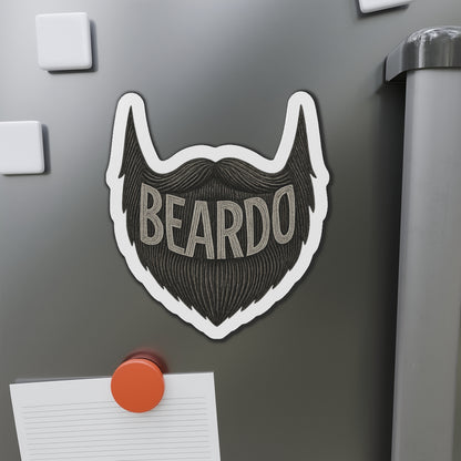 Beardo Beard-Themed Die-Cut Magnet, Fun Décor for Bearded Friends, Great Gift for Father's Day, Hipster Home Accents, Kitchen, Office