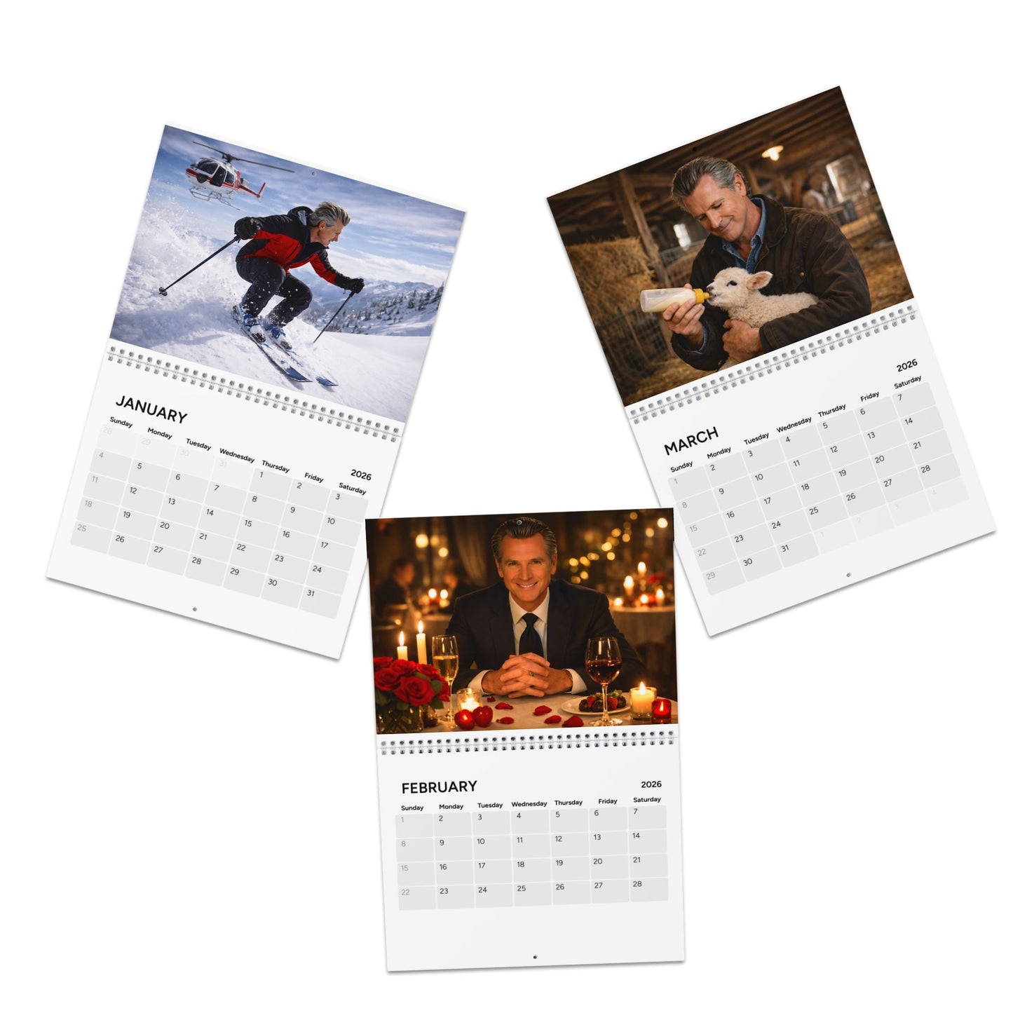 Daddy Newson 2026 Wall Calendar | Monthly Planner | Different theme for every month