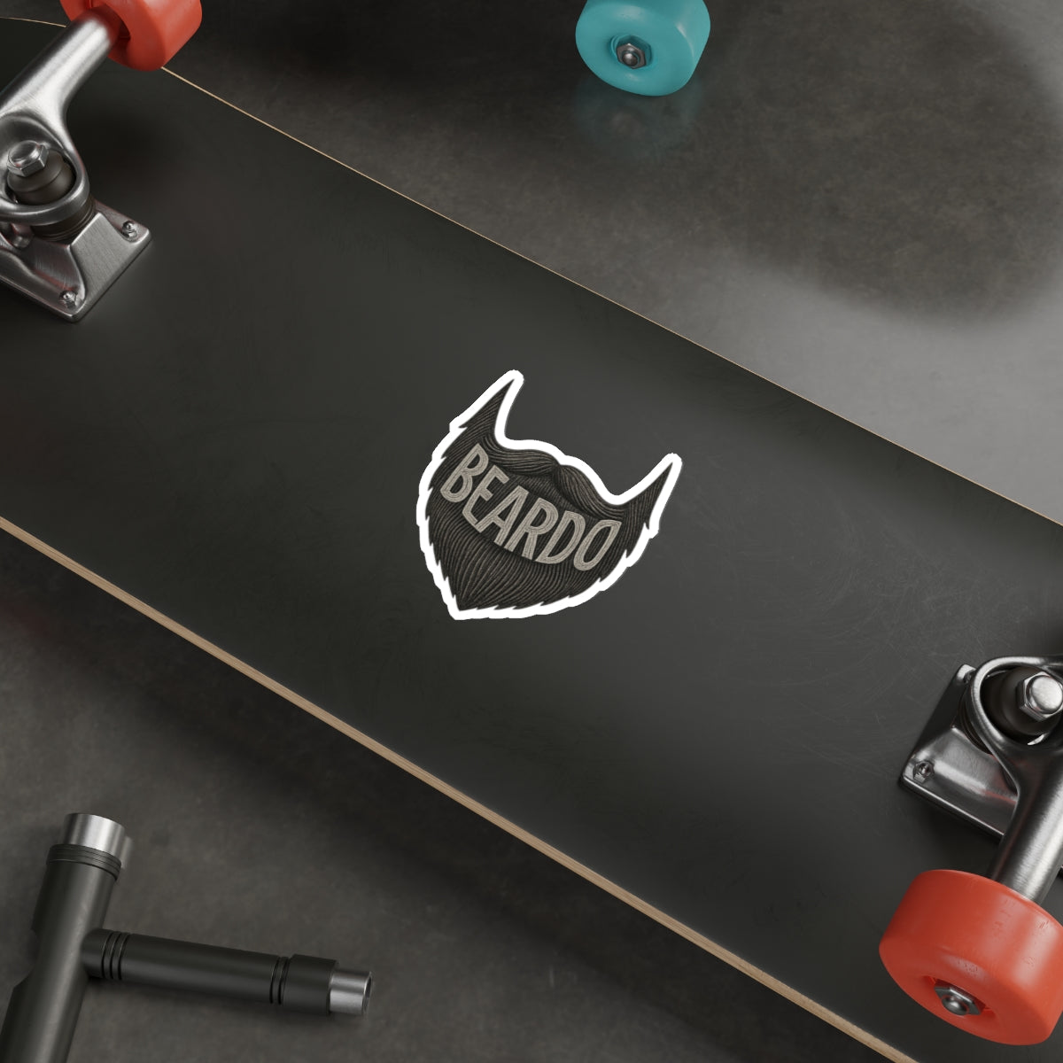 Beardo Die-Cut Stickers | Cool Beard Stickers for Men | Laptop Decals, Gift for Bearded Friends, Trendy Decor, Fun Accessories