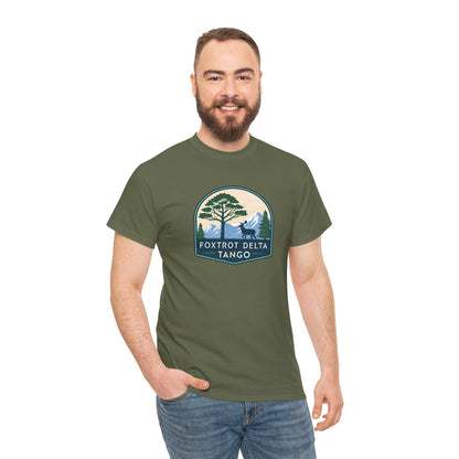 Foxtrot Delta Tango Nature Tee - Unisex Cotton Shirt for Outdoor Lovers