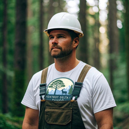 Foxtrot Delta Tango Nature T-Shirt, Unisex Hiking Tee, Adventure Shirt for Outdoorsy People, Forest Graphic Tee, Wilderness Camping Gift