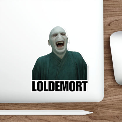 Loldemort Humorous Die-Cut Sticker, Fun Vinyl Decals for Laptops, Water Bottles, Gift for Harry Potter Fans, Quirky Stickers