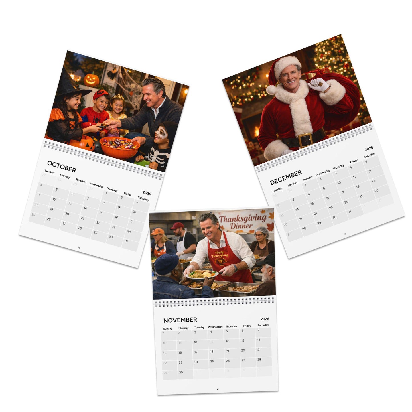 Daddy Newson 2026 Wall Calendar | Monthly Planner | Different theme for every month