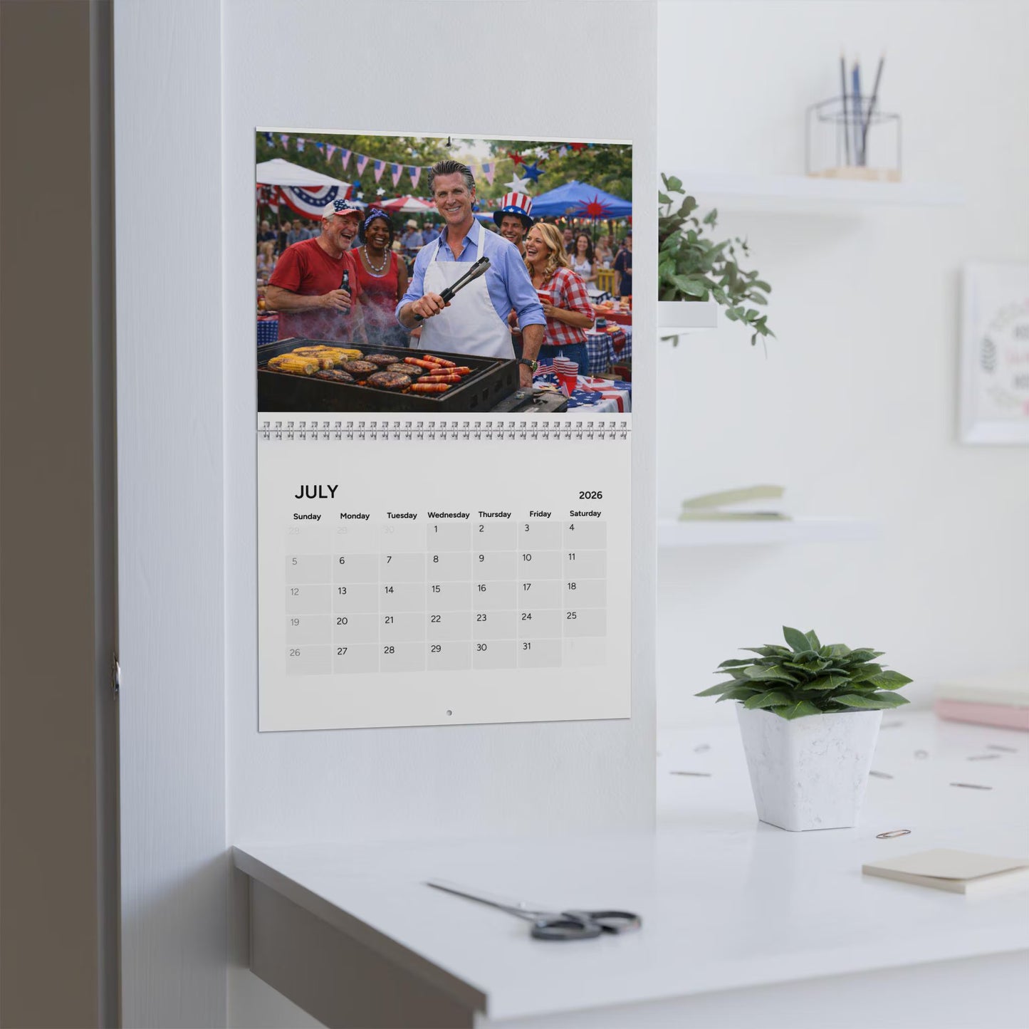 Daddy Newson 2026 Wall Calendar | Monthly Planner | Different theme for every month