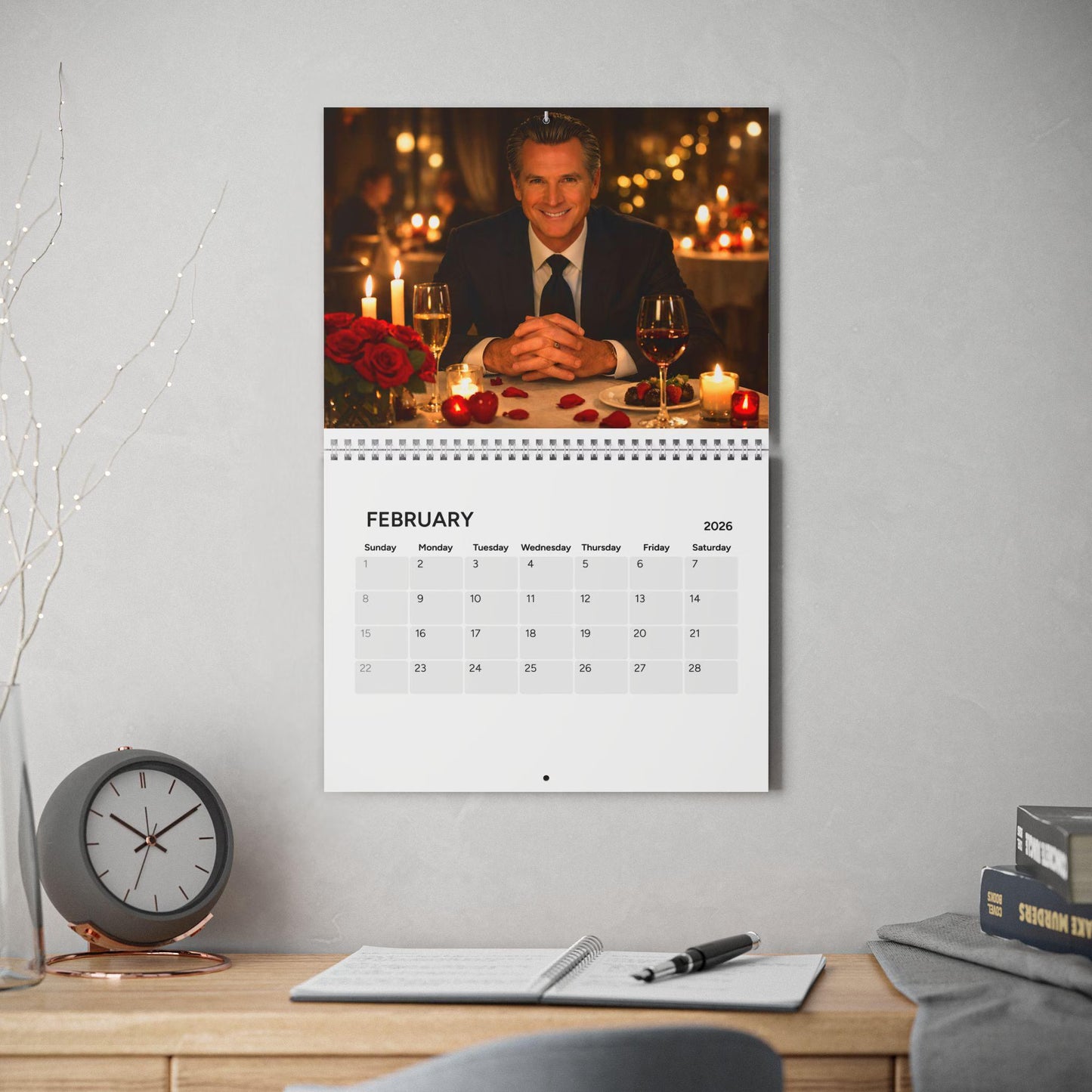 Daddy Newson 2026 Wall Calendar | Monthly Planner | Different theme for every month