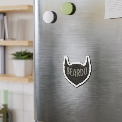 Beardo Beard-Themed Die-Cut Magnet, Fun Décor for Bearded Friends, Great Gift for Father's Day, Hipster Home Accents, Kitchen, Office