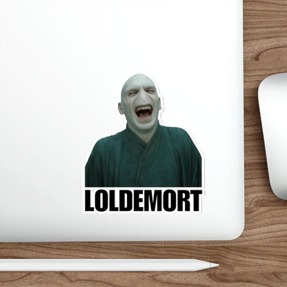 Loldemort Humorous Die-Cut Sticker, Fun Vinyl Decals for Laptops, Water Bottles, Gift for Harry Potter Fans, Quirky Stickers