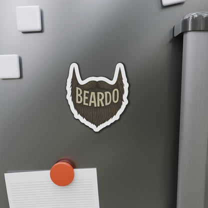 Beardo Beard-Shaped Die-Cut Magnet, Funny Gift for Bearded Men, Home Decor, Refrigerator Magnet, Beardo Magnet