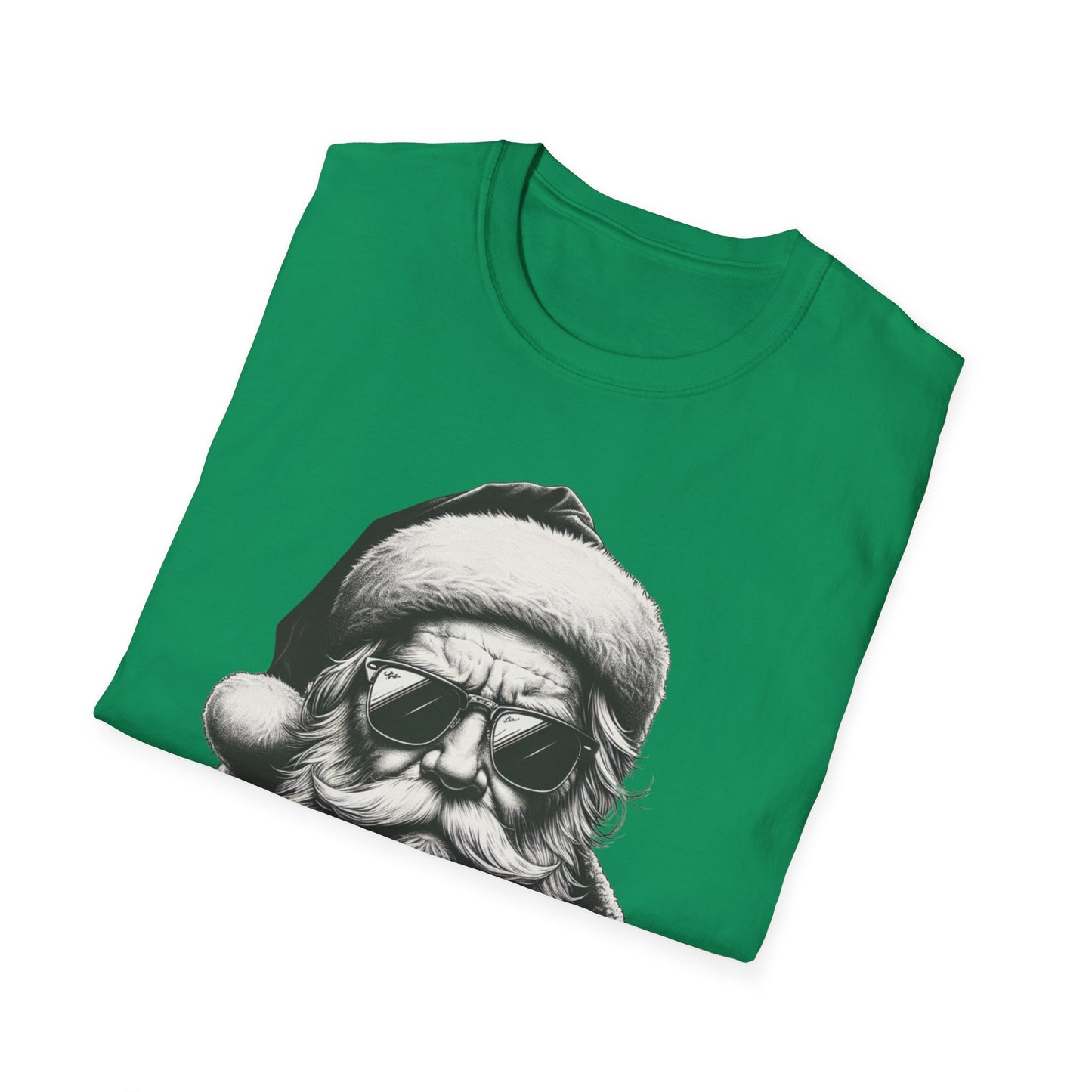 Cool Santa Graphic Unisex T-Shirt, Funny Holiday Tee, Christmas Gift, Retro Santa Shirt, Festive Apparel, Men and Women Holiday Wear
