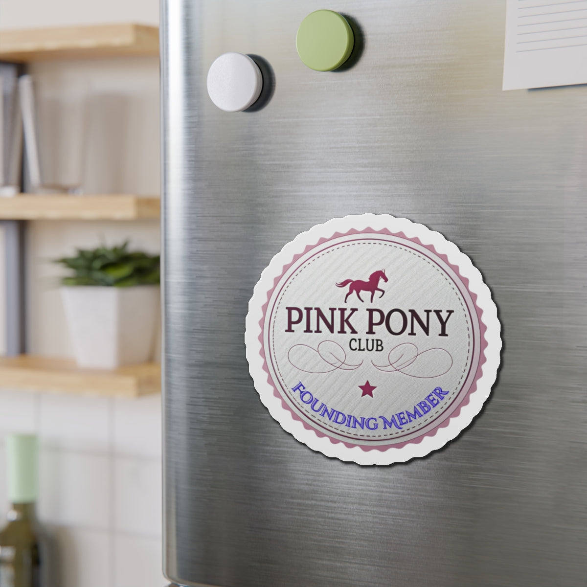 Pink Pony Club Die-Cut Magnets - Personalized Horse Lover Gifts, Equine Decoration, Fridge Magnets, Unique Collectibles, Fun Home [...]