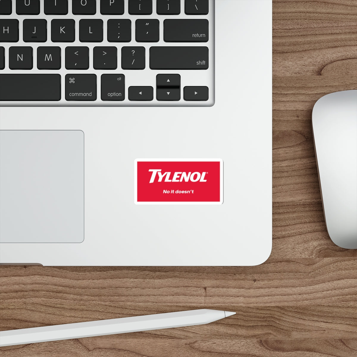 Satirical Tylenol Die-Cut Sticker, Funny Office Stickers, Laptop Decals, Gift for Friends, Humor Stickers