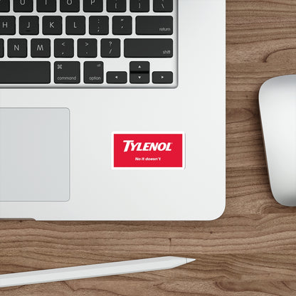Satirical Tylenol Die-Cut Sticker, Funny Office Stickers, Laptop Decals, Gift for Friends, Humor Stickers