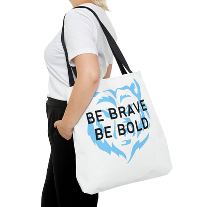 Be Brave Be Bold Bear AOP Tote Bag