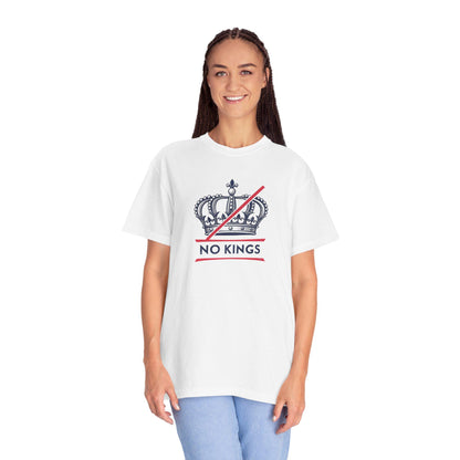 No Kings Rebel Crown T-Shirt - Unisex Garment-Dyed Tee for Festival, Casual Wear, Statement Shirt, Gift for Friends, No Kings Design
