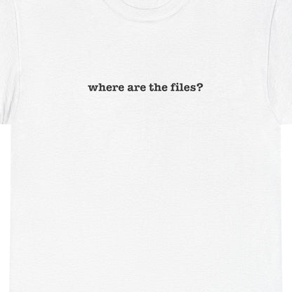 Where Are The Files? Unisex Heavy Cotton Tee | Graphic Tee, Casual Wear